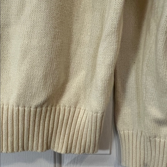 Polo by Ralph Lauren Off-White Zip-Up Sweater - Picture 5 of 6